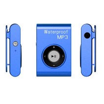 수영MP3 수영 수영장 이어폰 골전도 휴대용 충전식 클립 mp 음악 미디어 플레이어, 푸른, 8GB