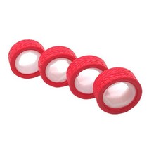 4 pcs 1/18 원격 제어 자동차 타이어 교체 가능한 고무 타이어 세트 wltoys a949 a959 a969 a979 k929 블랙 용 액세서리 교체, Red