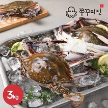 [쭈꾸미인] 서해안 활꽃게 급냉 숫꽃게 3kg(9-12미), 단품