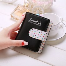 아클라 레인보우 도트 지갑 반지갑 동전지갑