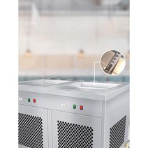 젤라또 아이스크림 업소용 장비 기계 철판 롤링 롤러, 두꺼운컷-이중보일러이중압력45모델