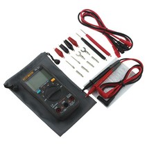 전기테스터기 전파측정기 활선경보기 누설전류계 aneng an8001 digital multimeter professional 6000 counts capacitor tester, an8001 블랙 프로
