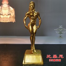 고급 보디빌더 대회 트로피 상패 헬스 골드 실버 황동 은색 금색 황금, F