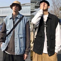 -큳타남자 데일리 청조끼 데님베스트 DS-AL655 청베스트 자켓 남성베스트 청조끼 데님조끼-ca판