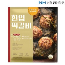 횡성 한우 한입 떡갈비 540g / 부드러워 아기들도 잘 먹는 한우 떡갈비, 540gx1팩, 1개