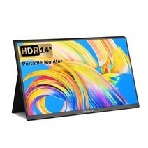 랩탑모니터 노트북보조모니터 14 인치 초박형 FHD 휴대용 게임 모니터 Usb C 유형 HDMI-닌텐도 스위치 PS, 한개옵션0