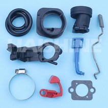 흡기 매니폴드 어댑터 클램프 Repir 키트 Husqvarna 340 345 350 346XP 351 353 전기톱 스로틀 로드 레버 제어 탄수화물 개스킷