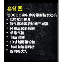 마카롱 ATV 사륜 바이크 사발이 250CC 4륜 오프로드 산악 오토바이 농부, 패키지 4 200cc 트레일러유압식 윈치설치