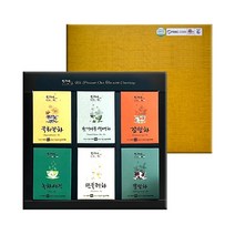 다예 꽃잎차 6종 선물세트+쇼핑백포함 민들레+국화+뽕잎+감잎+녹차+헛개, 1개