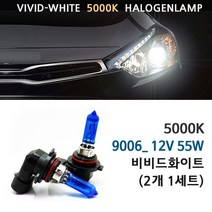 5000K 비비드화이트 현대 뉴EF소나타 전조등 상향등 하향등 안개등 자동차램프, 5000K 뉴EF소나타 안개등 9006(2개1세트), 1세트