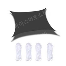썬쉐이드 천막 그늘막 캐노피 차양 미니타프 테라스 발코니 캐노피 텐트, 5x5, 검은 색