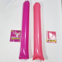 피플스파티 응원도구 국산 원형막대풍선 10쌍, 퍼플(진핑크)