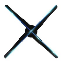 45/52CM 3d 팬 홀로그램 프로젝터 4fan 블레이드 Led 빛나는 징후 광고 기계 벽 마운트 WiF LED 팬 홀로그, 02 US PLUG, 01 45CM