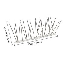 25cm 새 펠러 안티 고양이 발코니 플라스틱 받침대 스테인레스 스틸 조류 구충제 가시 스파이크 그물 울, 01 As pic