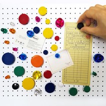 크레망 큐티 자석 캡 자석홀더 메모홀더 냉장고자석 칠판자석 장구자석 단추자석 칼라자석, CAP 홀더, 검정(7개)