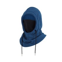 Balaclava Ski Bandana 따뜻한 열 보호대 남성용 플리스 추운 날씨 여성용 오토바이 하이킹 스키 자전거 용 넥 워머, 34.5cmx53cm, 폴리에스터, 진한 파란색