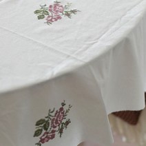 대폭-20수 워싱광목 십자수 자수원단 장미의이름