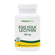 NaturesPlus 난황 레시틴 에그 요크 600 mg 180 캡슐, 1개, 180개입