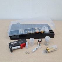 싸이소 건전지 보관함 케이스 정리함 AAA AA C D 배터리 테스터기 포함 배터리보관함, 106개보관(커버있음), 1개