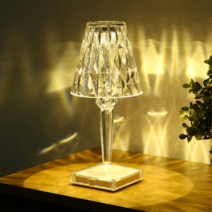 카르텔 아크릴 무드등 크리스탈 조명 미니 소형 유선 USB LED 무드 램프 집들이 포인트 단스탠드 탁상형 거실 인테리어 소품 홈파티 카페 분위기, 크리스탈 유선 아크릴 조명