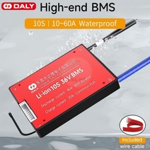 BMS 인산철 Daly-BMS 10S 36v 15A 20A 30A 40A 50A 60A 온도 센서 기능 및 밸런스 리튬 배터리 보드 BMS, 1160A commNTC