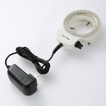 광학현미경 조절 144 LED 링 빛 조명기 Lamp 대 한 Industry Stereo 안 경통 현미경 Video Camera Lens 뷰 파인더 돋보기 110 V 220, [02] US Plug, [02] white