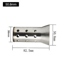 머플러 팁 튜닝 가변배기 Sclmotos- 50.8mm 오토바이 요시무라 배기 소음기 머플러 이스케이프 모토 금속, 05 50.8mm