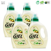 [세제혁명] NEW지엘 플러스 액체세제 1300ml 4통, 상세 설명 참조, 상세 설명 참조, 상세 설명 참조