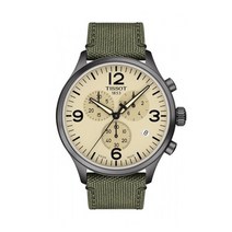 티쏘 남성 가죽 시계 크로노 XL T116.617.37.267.00