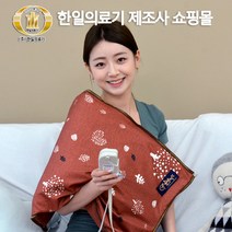 한일의료기 천년웰빙 4계절용 전기찜질기 원적외선 허리 무뤂 어깨 복부 국산 황토볼 찜질팩 온열찜질기, 상큼후르츠