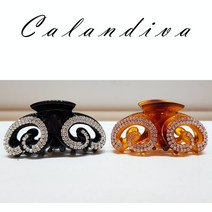 [Calandiva] 단아한 큐빅 올림머리 집게핀