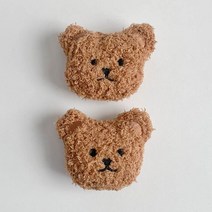 케이트가든 곰돌이 냉장고 자석 메모 홀더 2p, 브라운