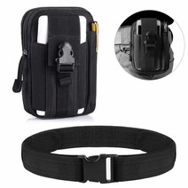 전술 molle 전화 edc 파우치 및 벨트 군사 조절 액세서리 유틸리티 허리띠 허리 지원, BAG, M
