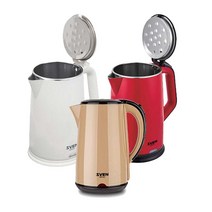 스벤 SVK-2000S 2L 무선포트 커피포트 스테인레스 가정용 사무용, 화이트