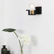 블랙 포인트 집꾸미기 소캣형 벽등 벽조명 실내등 매립형 타운하우스