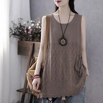 3칼라 롱 니트 나시 MA8082 여성 조끼