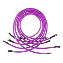 5Pcs 직업적인 보편적 인 5 점 차 고성능 건전지 접지 지구 케이블 철사는 힘 체계 l41a를 개량한다, 한개옵션0