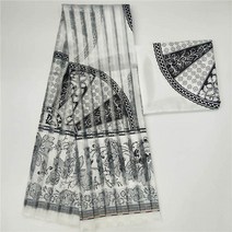 인도원단 아프리카 소재 앙카라 새틴 오간자 원단 여성용 실크 드레스 3 야드 L112286, 11 GRAY_01 6 야드