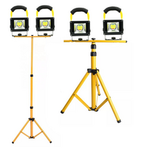 LED 충전식 투광기 랜턴 2개 + 스탠드 작업등 세트, 선택2 : 투광기2개+거치대 + 충전 아답타 1개