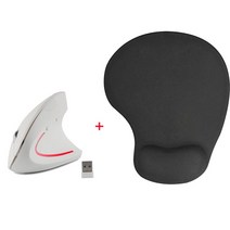 무선 버티컬 트랙볼게이블루투스 마우스PC 컴퓨터용 무선 수직 마우스 인체 공학적 게임 왼손 및 오른손 2, 05 White Suit, 한개옵션1