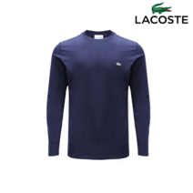 라코스테 LACOSTE 남성 클래식핏 라운드넥 긴팔 티셔츠 TH6712_NVB