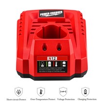 리튬 이온 배터리 충전기 전원 교체 단락 보호 밀워키 M12 N12 48-59-2401 48-11-2402 3A 10.8V 12V, CHINA, 미국, 번들 1, 03 UK_01 번들 1