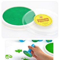 엄마표 집콕놀이 대형 스탬프잉크패드 초록 아기미술놀이 스탬프패드 엄마표미술놀이