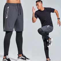다니니공식 남자 반바지 레깅스 일체형 운동복