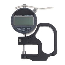 디지털 마이크로미터 두께 게이지 범위 0-12.7mm 정확도 0.001mm 종이/필름/원단/테이프 두께 게이지, 1
