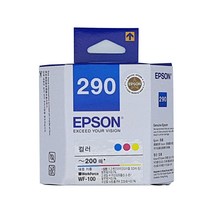 엡손 T289170 정품 WF-100 검정 컬러 잉크, T290070(컬러), 1개