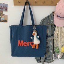 메르시 MERCI 캔버스 에코백 토트백 숄더백