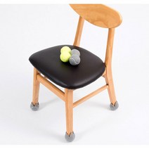 옛날감성 의자 소음방지캡 5개 라운드 가구다리 흡수 사무실 다리커버 설치 받침 끼우기 가정용 식탁 발캡, 화이트