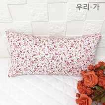 우리가 순면100% 아만다 푹신한 수제 유아 편백 메밀 목베개 베개커버 2040(커버만)