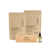유기농 헤나 염색 수자타 헤나 100g 새치 저자극 염색약, 브라운, 2개입